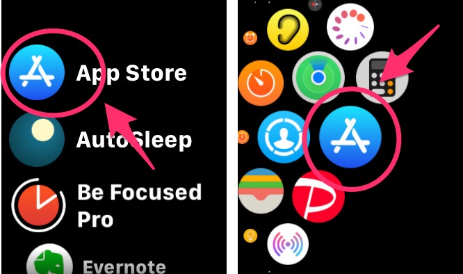 Apple Watch版「AppStore」アプリ