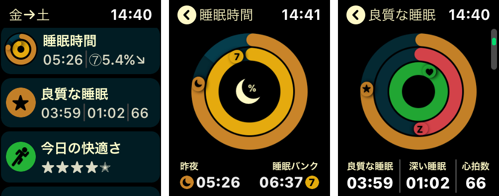 Apple Watchで確認