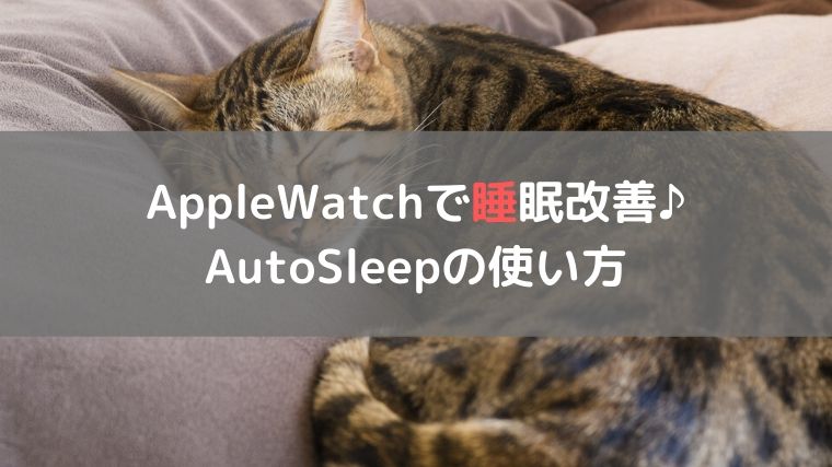 AutoSleepの使い方