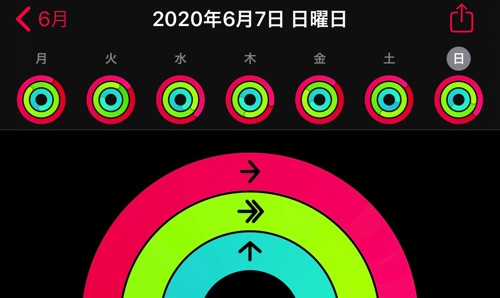 2020年6月第1週のアクティビティ